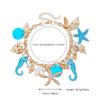 Beach Resort Style Jewelry Set, Versatile Starfish Shell Bracelet Bohemian Niche Summer Necklace
