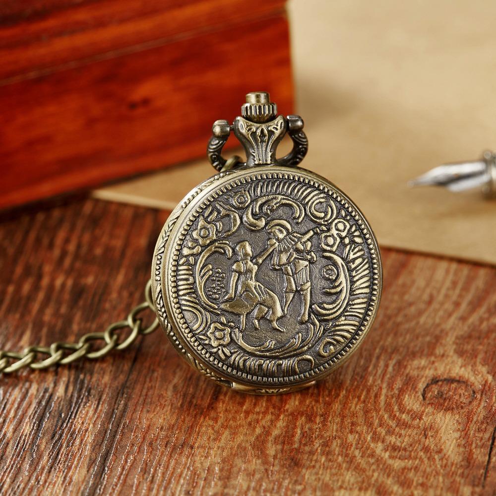 Vintage Pocket Watch Collection Quartz Universal Casual Vintage Pendant Pocket Watch
