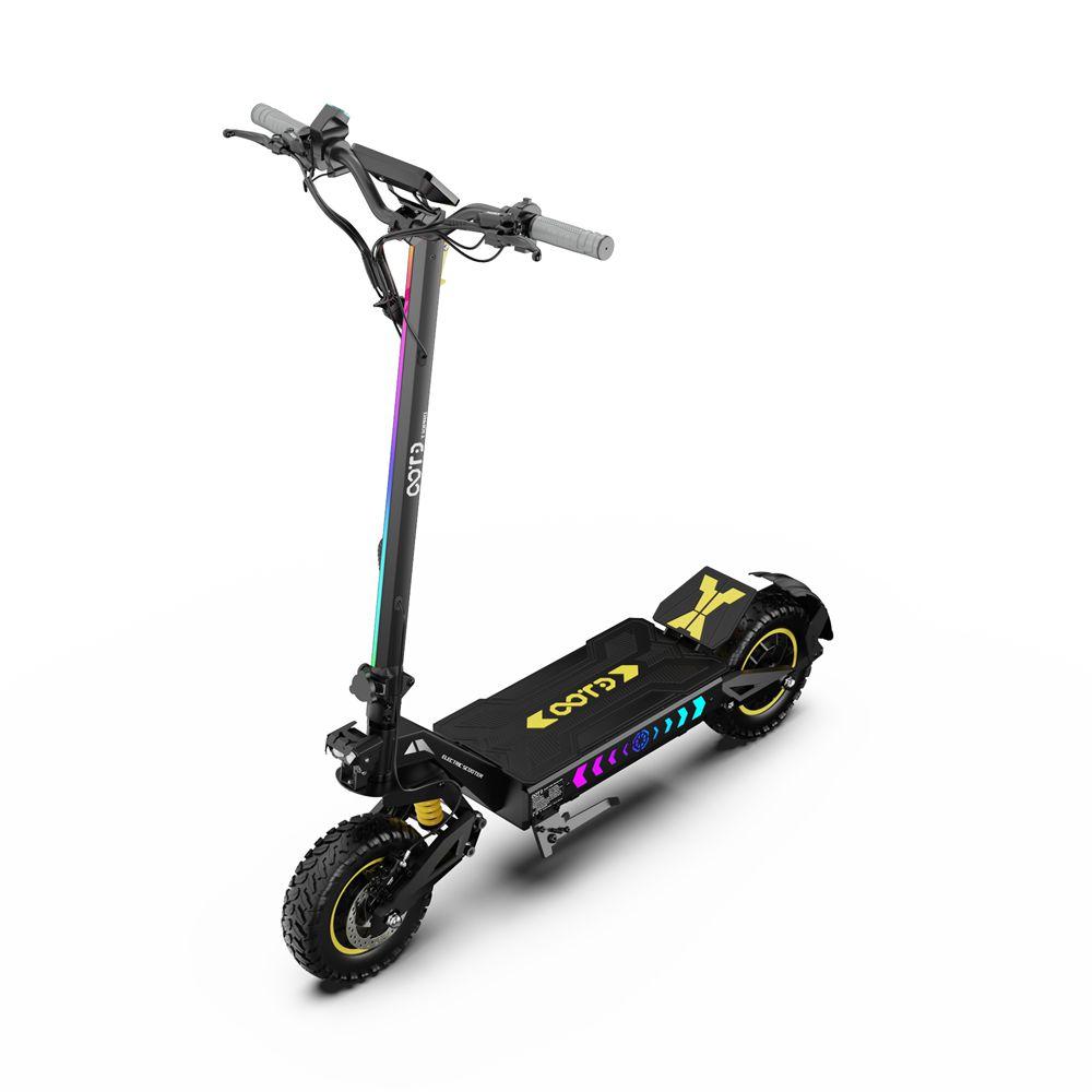 OOTD T10 Pro Patinete Elétrico Dobrável 11" Motor 2600W Freio Hidráulico 52V 23.4AH Suspensão Completa Patinete Elétrico para Adultos Preto