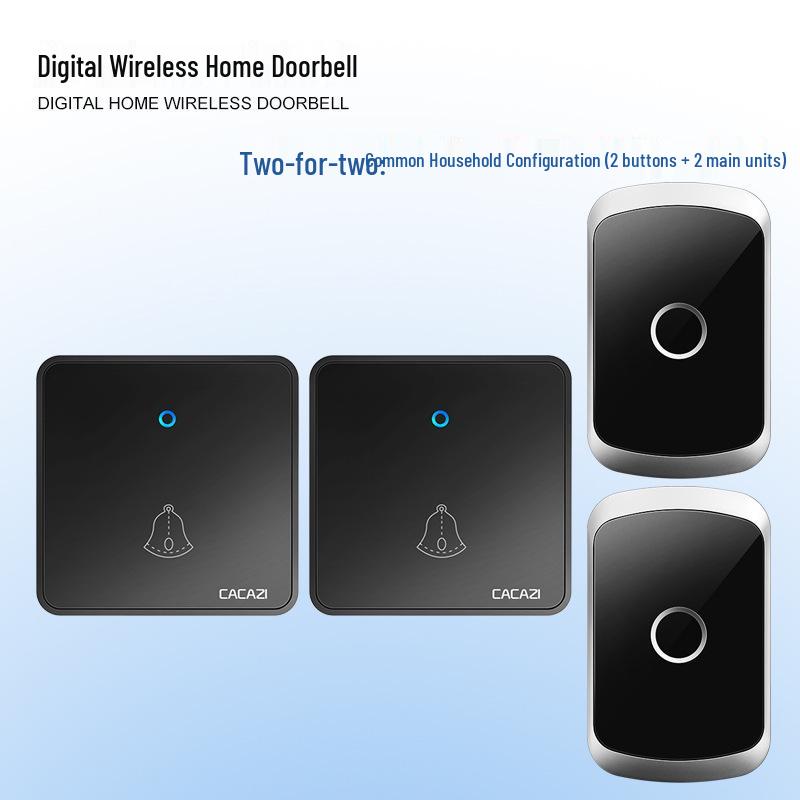 Wireless Long-Range Remote Doorbell with Large Panel Button