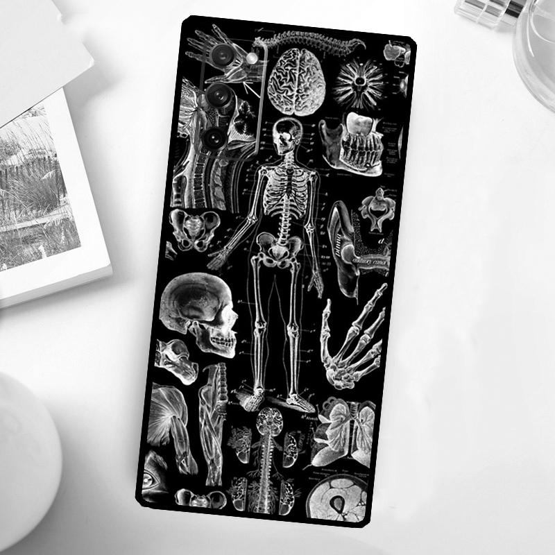 Medizinische menschliche Anatomie Hülle Für Samsung Galaxy S23 Ultra S22 Plus S20 S21 FE S8 S9 S10 Note 10 20 S24 Ultra Hülle