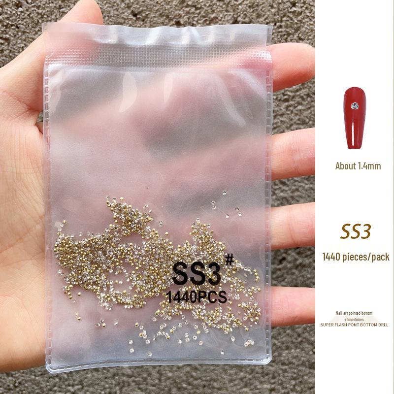 Прозрачный Белый Стразы Крест Декор для Ногтей - Стеклянные Мини Австрийские Стразы