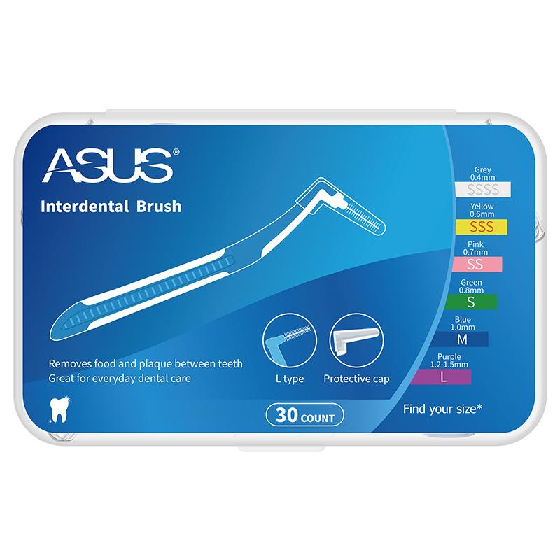 Yijie L-shaped Interdental Brush for Braces, 30pcs/box