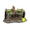 Resin Tree House Wooden Aquarium Beautification Fish Tank Decoration Craft Pet Supplies Accessory