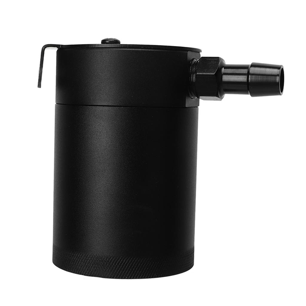 2 Port Oil Catch Can with Drain Valve 300ml Aluminum Alloy Universal Oil Catch Baffled Tank