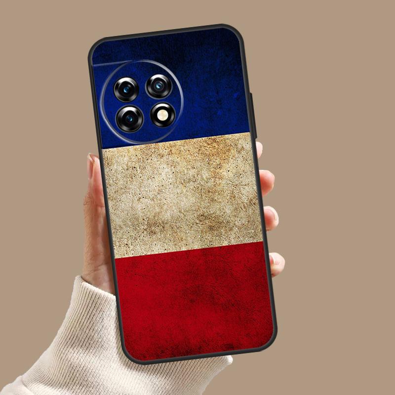 France National Flag Case For OnePlus Nord CE 3 Lite CE4 2 2T N10 N20 N30 OnePlus 12 11 9 10 Pro 8T 10T 12R Cover