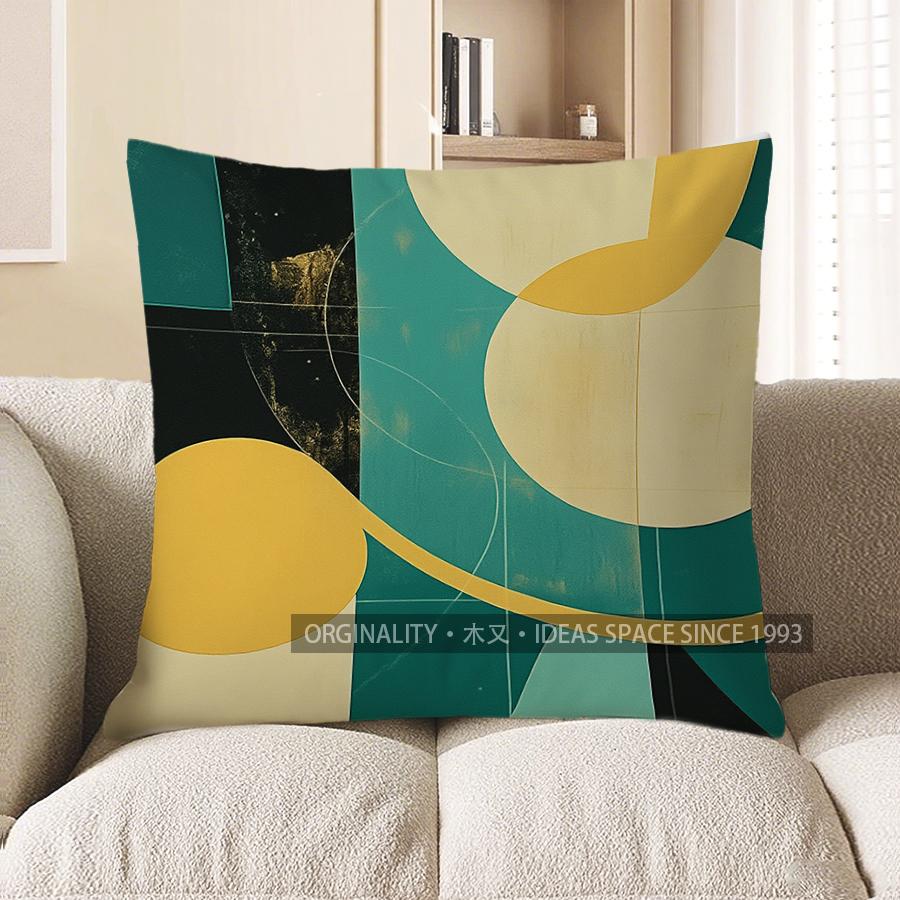 Home Decor Abstract Geometric Pattern Decorative Pillow Cover Pattern Cushion Cover Suitable For Sofa Bedroom Car Pillow Cover