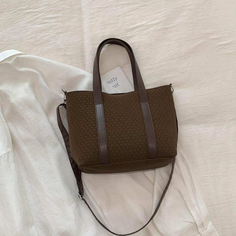 

New hand-carried large bag women s Sen Meng fashion sense shoulder bag large capacity tote bag commuter messenger bag