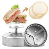 Sandwich Cutter And Sealer Stainless Steel Sandwich Pie Maker Mold Round Shapes For Kids Set Pastry Baking Bento Popular