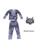 Kinder Werwolf Muskelkostüm - Gruseliges Halloween Rollenspiel Performance Outfit für Jungen
