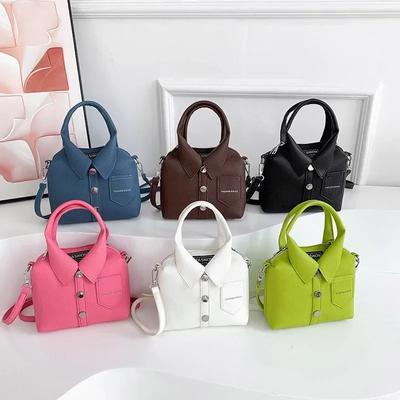 PU Square Compact Shoulder and Crossbody Bags Zipper Unique Design High Quality Hand Bags for Women 2024 Designer Style Bolso