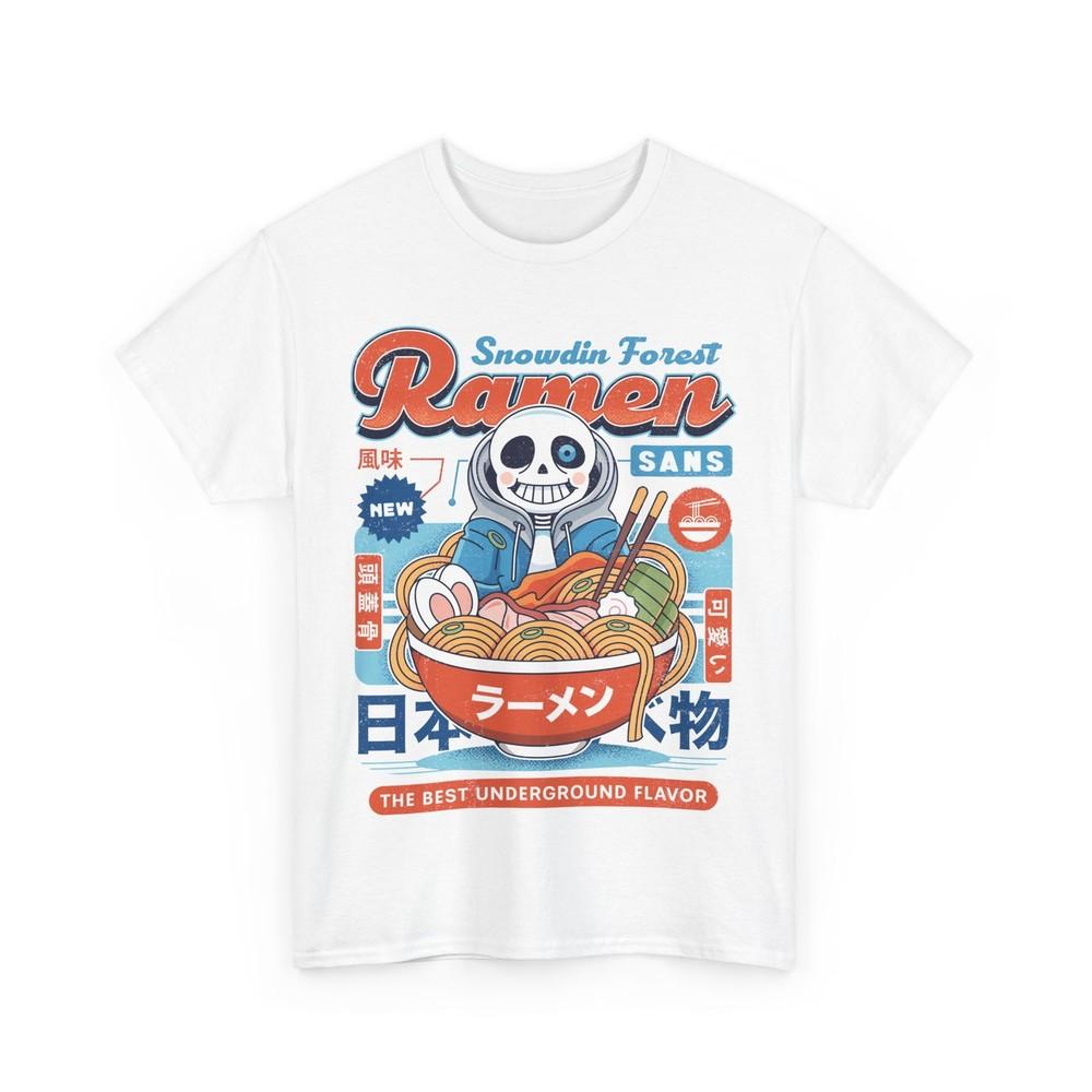 

Snowdin Forest Ramen Vintage Unisex T-Shirt. Undertale Video Game. Sans. Papyrus 2XL
