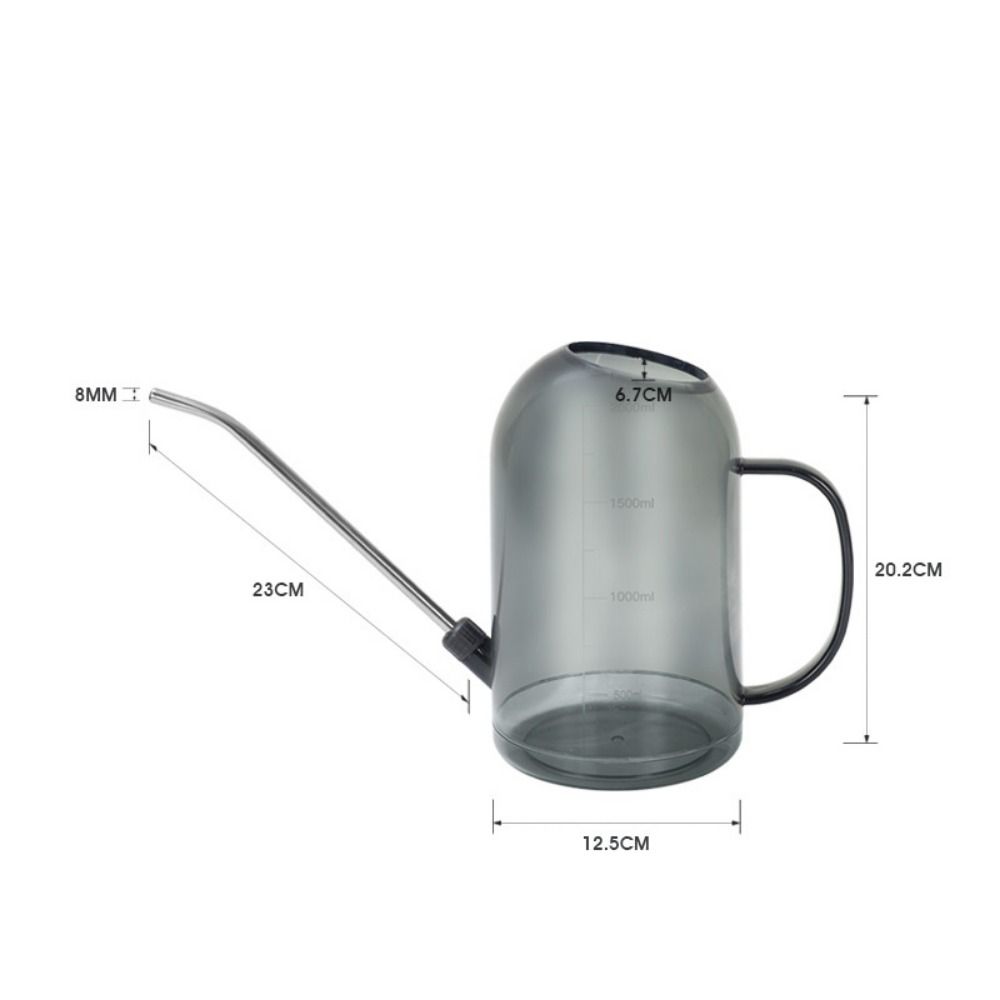 Stainless Tube Long Mouthed Watering Kettle 2L Garden Tool Watering Can Garden Supplies