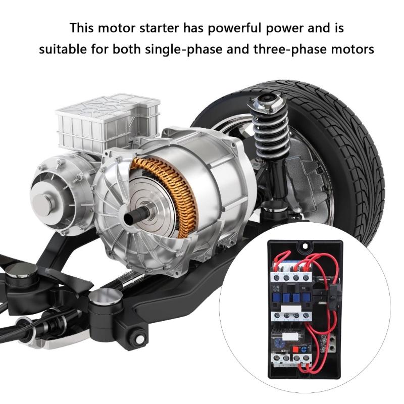 Single Phase Magnetic Electric Motor Starter 220V Waterproof Magnetic Motor Starter Switches Box Motor Protector