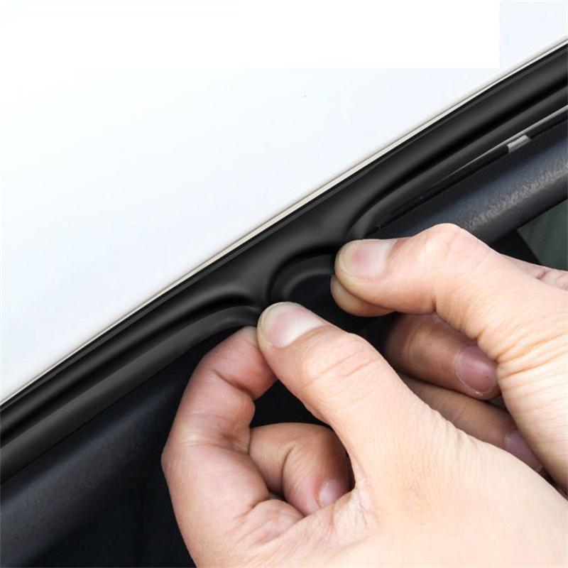Bandă de Etanșare din Cauciuc pentru Ușa Mașinii Tip B, Autocolante Adezive de Etanșare, Izolare Fonică, Garnitură de Etanșare Meteorologică, Bandă de Etanșare din Cauciuc pentru Ușa Auto