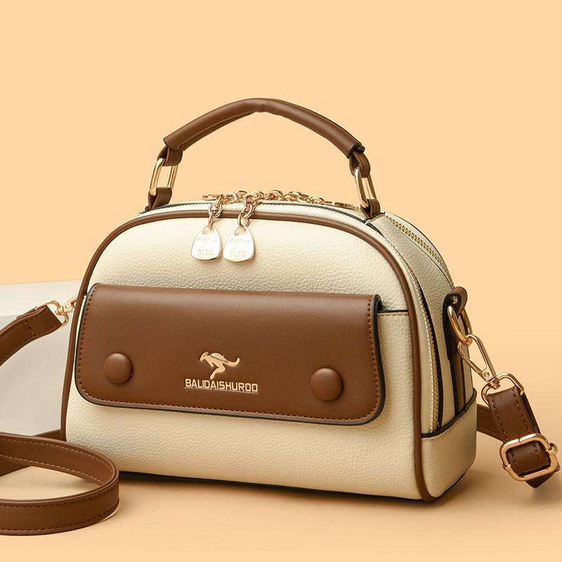 Soft PU leather women's bag Large capacity shoulder bag Crossbody messenger casual women's bag