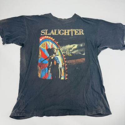 Slaughter Band Stick It To Ya Tour Rock Album Cotton Men Women Tee Shirt Unisex T-Shirt