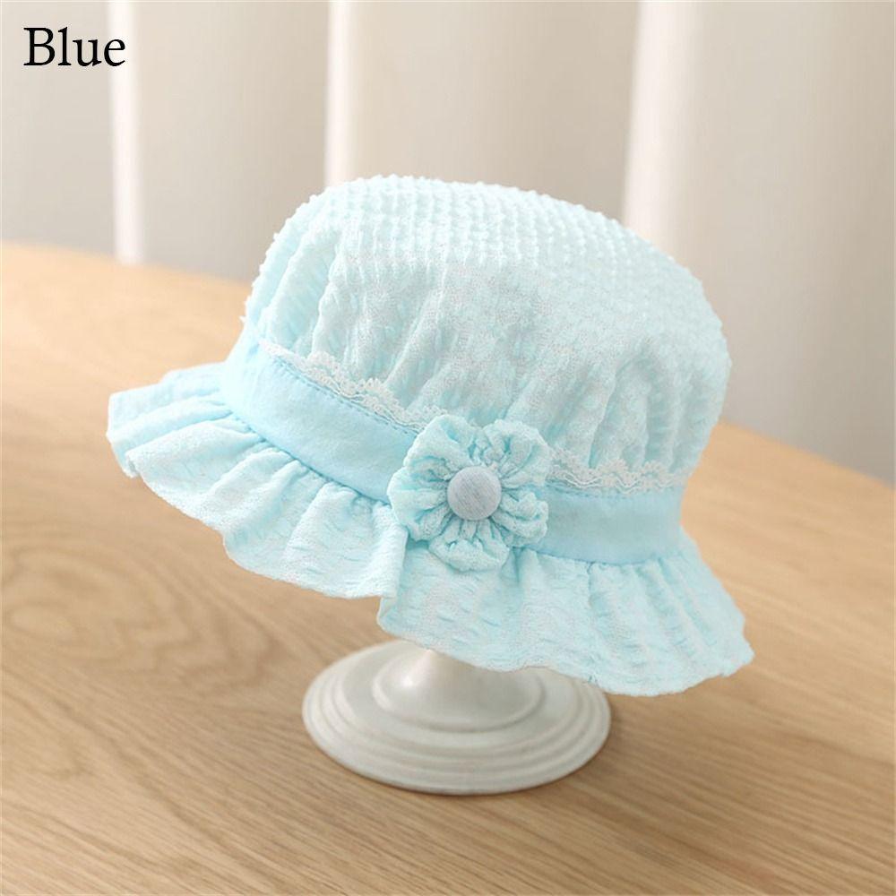 Cotton Baby Bucket Hat UV Protection Beach Cap Cute Panama Hat  Toddler