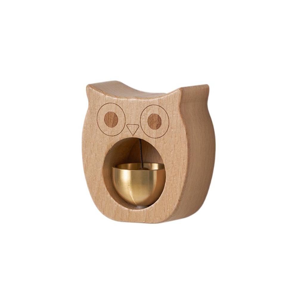 Kreative magnetische Türklingel Dekorative hölzerne Ladenglocke Eingangserinnerung Hängender Anhänger Windspiel für Tür Wand