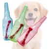 Pet Chew Toy Summer Floating Rubber Bottle For Puppy Interactive Teeth Cleaning Dog Squeaky Toy With Bone Dogs Toys
