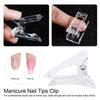 5Pcs Nail Tips Clip Quick Building Poly Builder Gel Diy Extension Clamp Clips