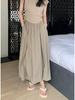 Yamamoto High-Waisted Pleated Long Skirt - Slimming Japanese Casual Summer Style