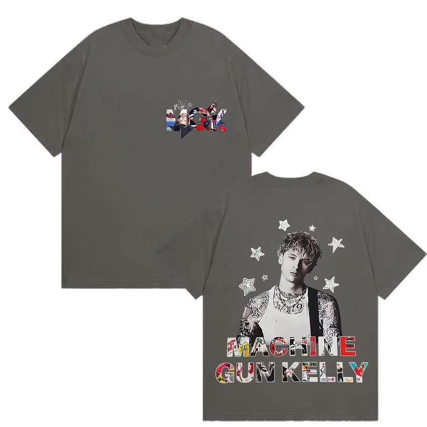Rapper Machine Gun Kelly Album 2025 New T Shirt Men's Clothing MGK Lost Americana T Shirts Fashion Fans Gift 100% Cotton T-shirt