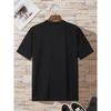 European Sizes Casual Summer Top Featuring a Romantic 'Rose' Pattern Print, Designed for Men with Stylish Round Neck And Short Sleeves Suitable Shirt