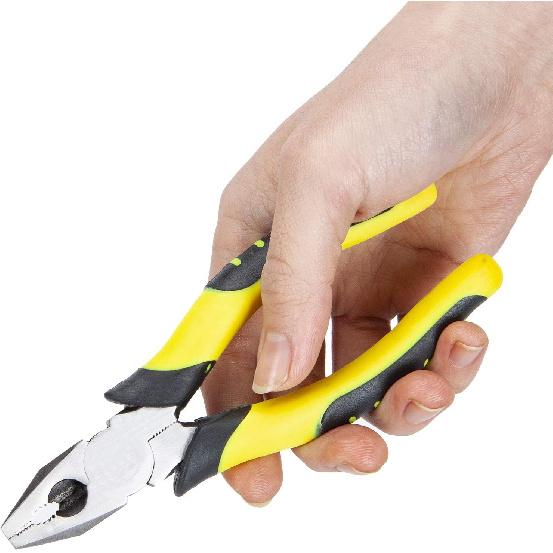 Professional Wire Cutting Plier - Zeakone, Multifunctional Combination Pliers with Cutter, Heavy Duty Diagonal Pliers, Black