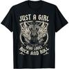 Rock Band Rock Concert Just A Girl Who Loves Rock And Roll T-Shirt