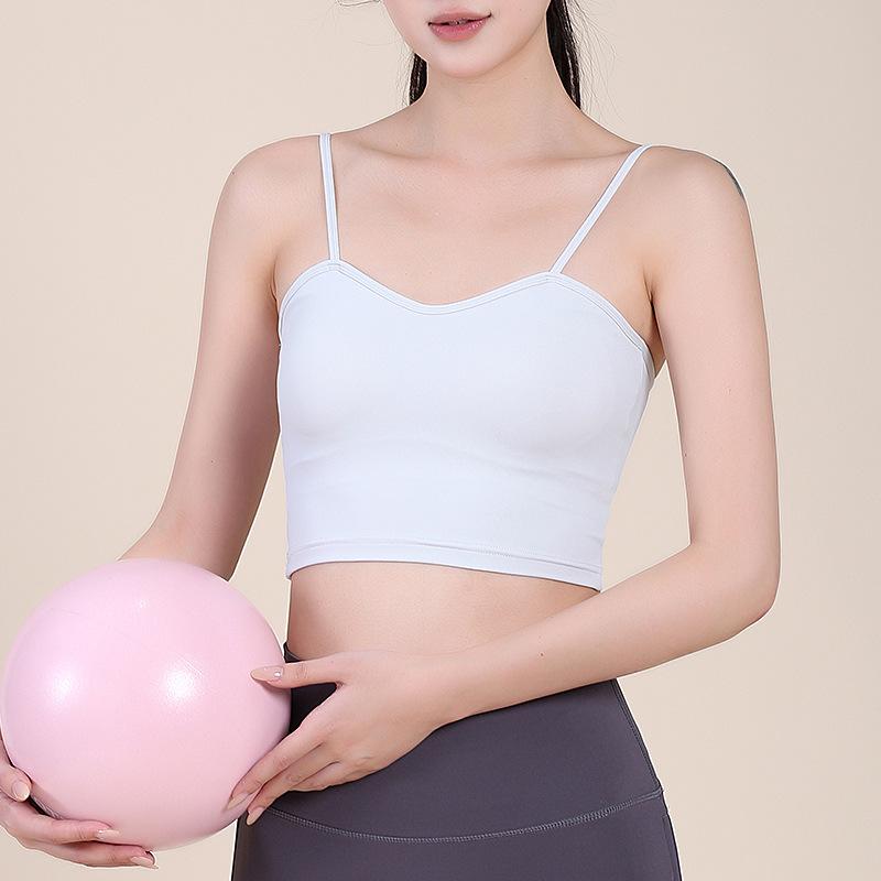 Women's Adjustable Thin Strap Sports Bra for Yoga