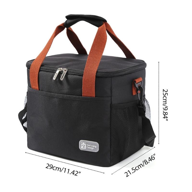 Reusable Insulated Lunch Box Picnic Bag Portable Insulation Bag Office Worker Student Waterproof Thickened Lunch Bag