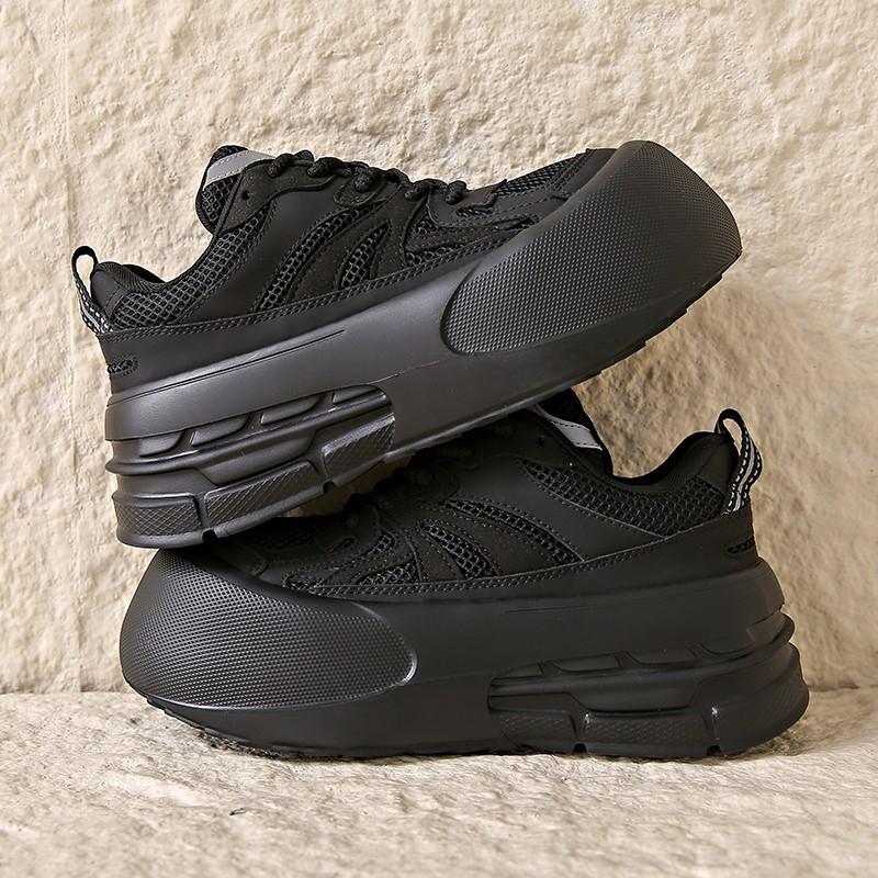 

Хонкай цветовая гамма большая голова уродливые милые туфли 2025 новые на толстой подошве увеличивающие рост туфли-хлебушки спортивные повседневные дышащие туфли-маффины женские 35 чёрный