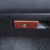 For Dodge Ram 1500 19-25 Red Carbon Co-pilot Storage Box Handle Cover Trim Decor