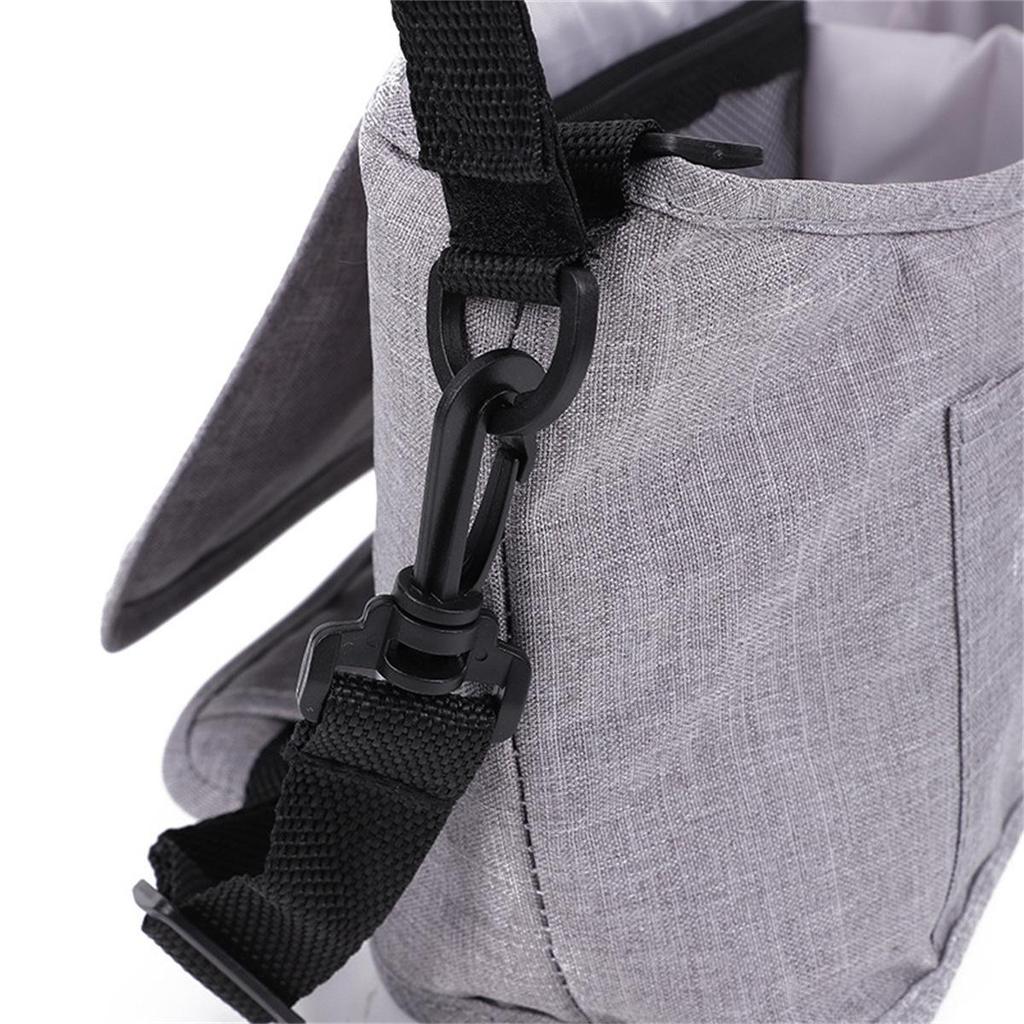 Multifunctional Baby Stroller Organizer - Large Capacity Mummy Shoulder Bag with Milk Bottle Holder