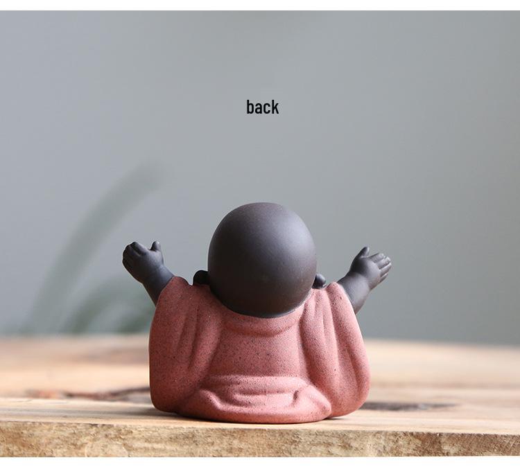 Big-Bellied Maitreya Buddha Yixing Zisha Tea Pet & Flower Pot Ornament