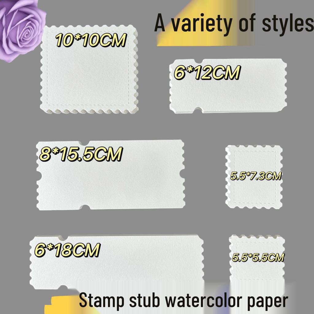 Irregular Watercolor Paper Bookmark & Postcard Set for Journaling and Painting