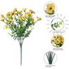 New Artificial Plant Flowers Outdoor Autumn Decoration 2 Bunches Of Fake Silk Flowers For Home Patio Garden Decoration