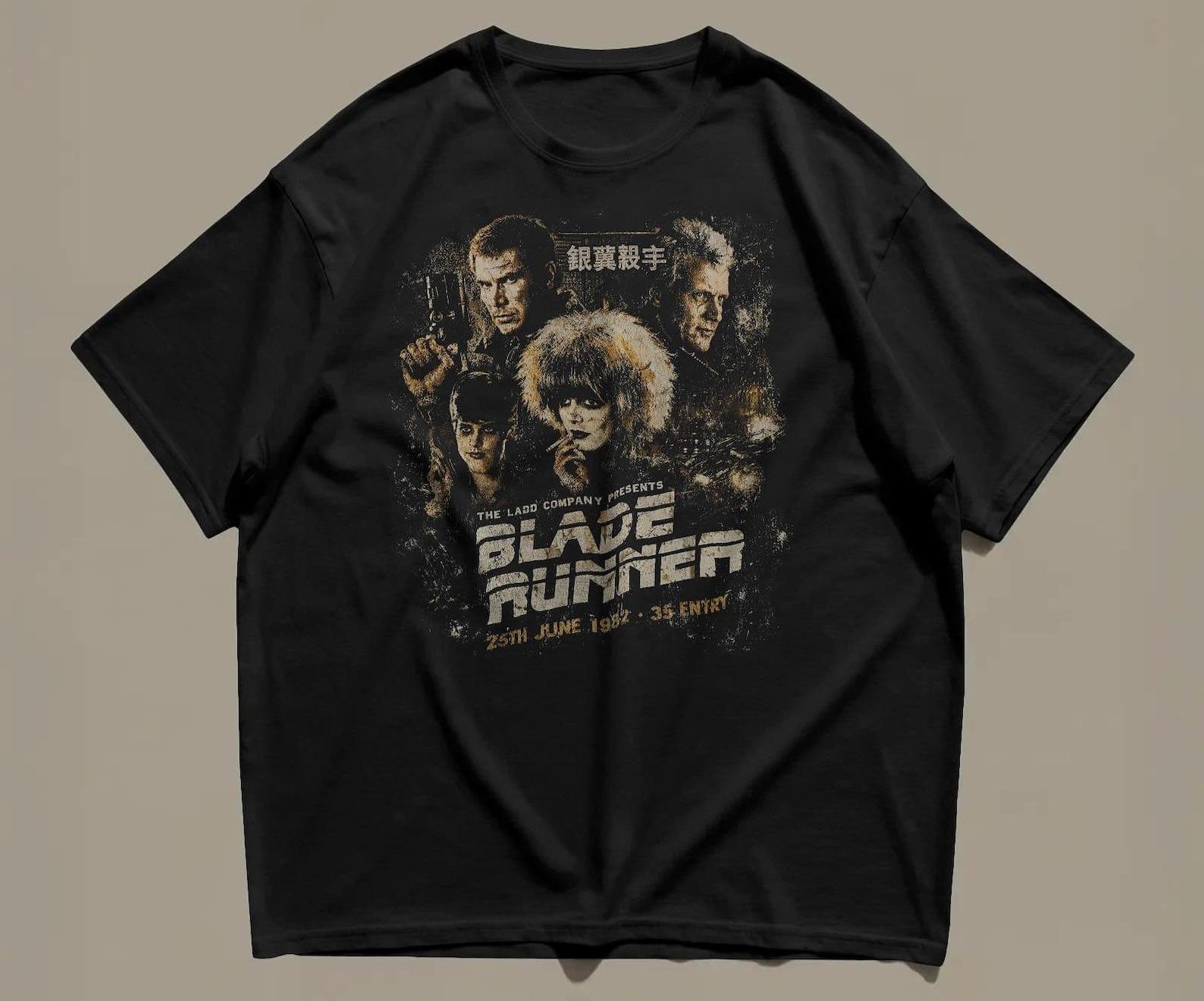 Blade Runner 1982 Vintage Movie T-Shirt, Retro Sci-Fi Cult Film Tee 3XL