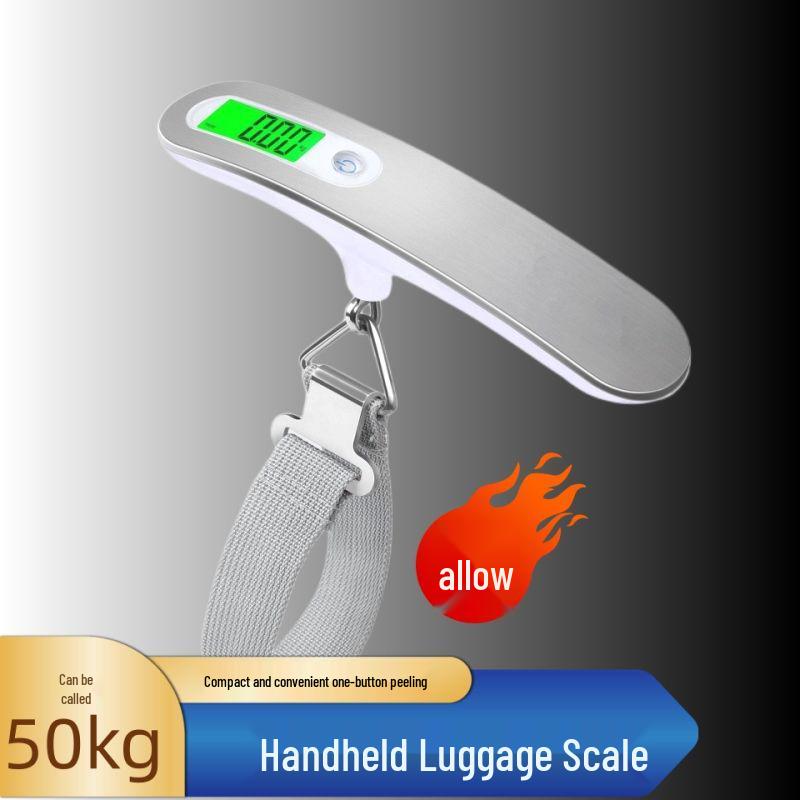 Portable High-Precision Electronic Luggage Scale, 50kg Capacity, Handheld for Home Use