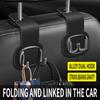 Multifunctional Foldable Car Universal Hook Seat Back Storage Hook Behind the Chair Storage Pendant Bracket Interior Accessories