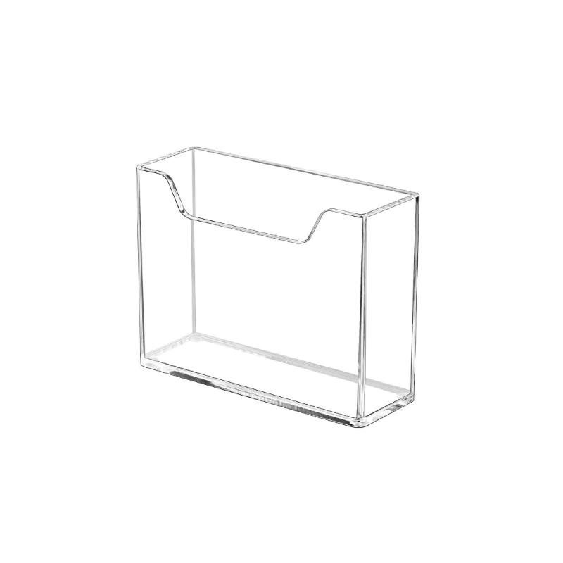 Clear Acrylic Napkin Organizers Stand With Space Saving Designs for Bathroom Kitchen Use