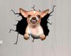Sticker Jumping Dog Car Supplies Car 3D Easy Paste Funny