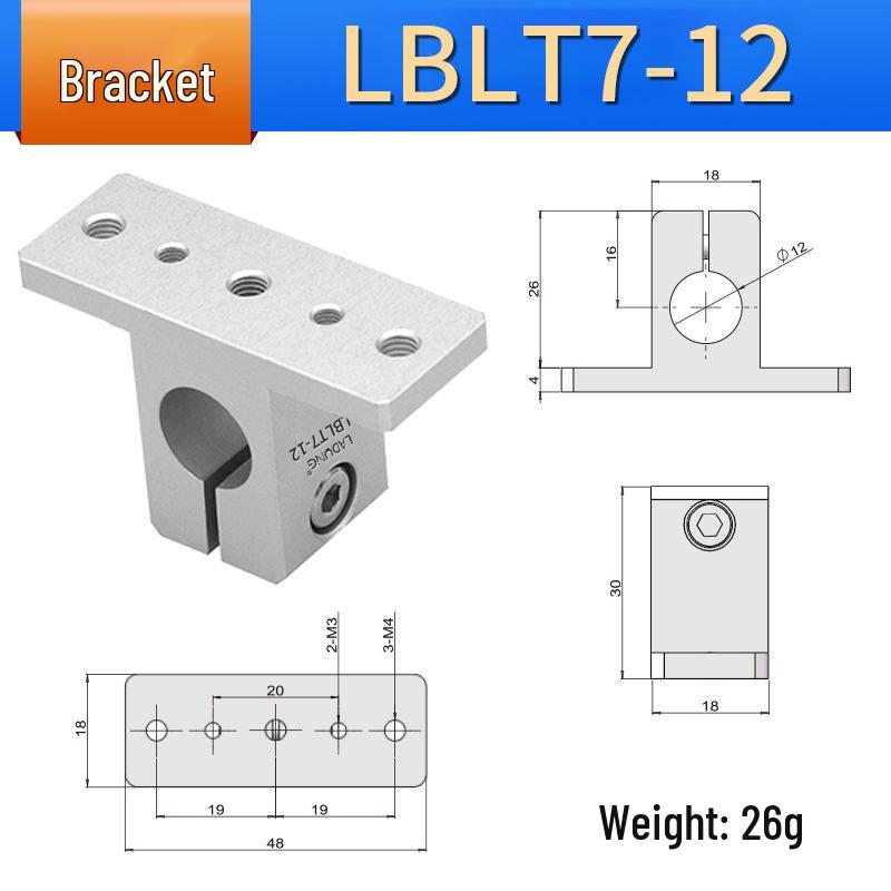 Rotary Bracket Cylinder Fastener LBLT2-20 Steel Pipe Clamp Connector SMBU