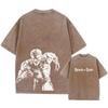 2025 Anime Attack on Titan Trička Vintage Prané Tričko Harajuku Oversize Bavlněné Tričko Bavlna Móda Streetwear Unisex Top