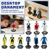 Mehrgelenkige Actionfigur - Unbesiegbarer T13 3D-gedrucktes Sammlerstück mit Sockel, Sturzsichere Gelenksperren & UV-beständige Beschichtung Schreibtisch