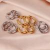 18K Gold-Plated Stainless Steel Hoop Earrings - European & American Style
