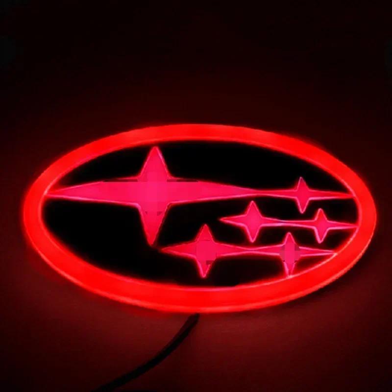 14X7.3cm Autó LED Fény Embléma Subaru STI Forester Outback Impreza XV Legacy WRX BRZ Tribeca Autó Jelvény Matrica Dekoráció