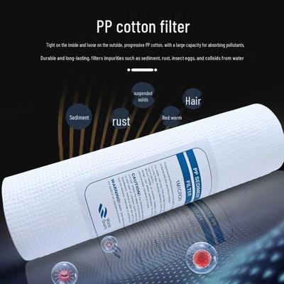 Cartuccia Filtro Universale in Cotone PP da 10 Pollici per Purificatori d'Acqua Domestici | Filtro per Trattamento Acqua di Grado Alimentare