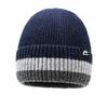 Winter Warm Wool Hat Knitted Pullover Hat Velvet Windproof Ear Protection Hat Thick Biker Hat for Men Women